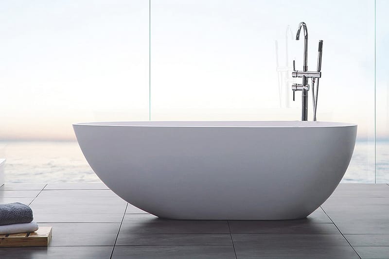 Ideal Design Badekar Bathlife Støpemarmor - 150 cm - Baderom - Badekar - Frittstående badekar