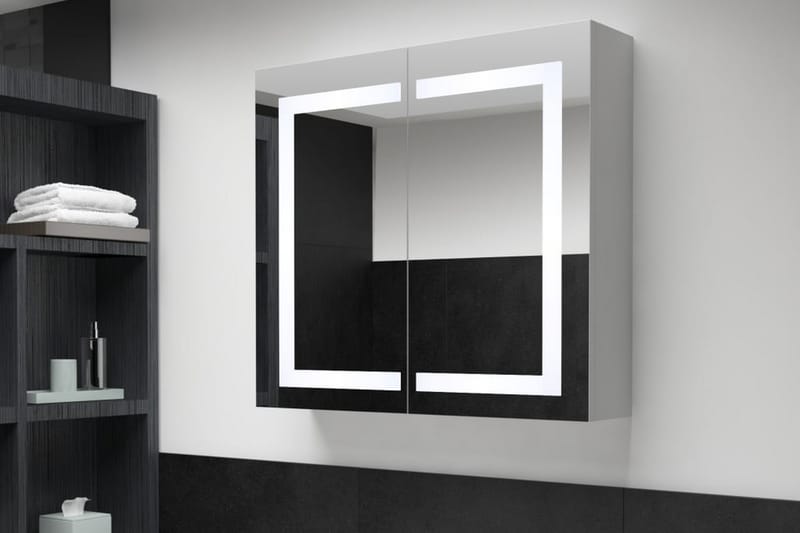 LED-speilskap til bad 80x12,2x68 cm - Baderom - Baderomsmøbler - Baderomsskap