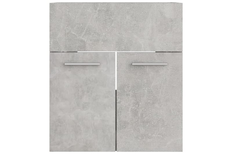 Servantskap betonggrå 41x38,5x46 cm sponplate - Grå - Baderom - Baderomsmøbler - Servantskap & kommode