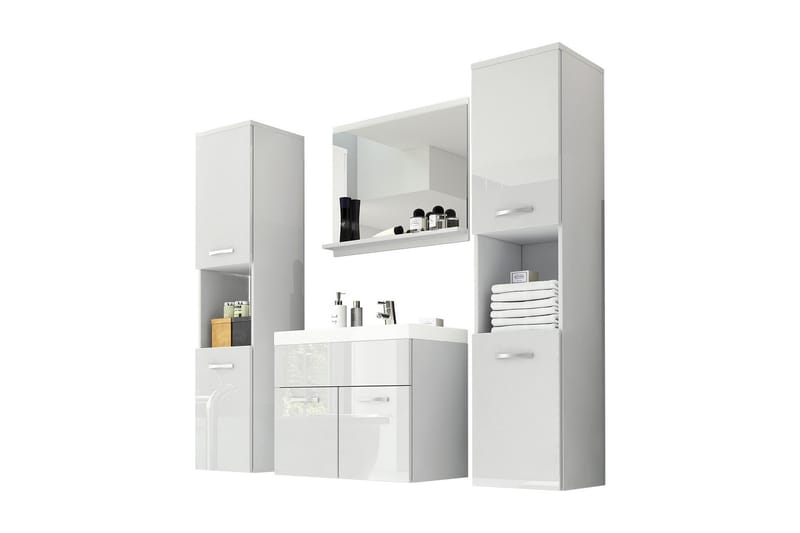 Baderomssett Delorimier XL - Hvit - Baderom - Baderomsmøbler - Komplette møbelpakker