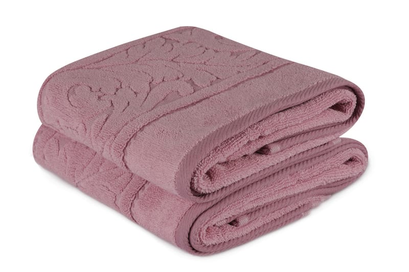 Hobby Håndkle 50x90 cm 2-pk - Rosa - Baderom - Tekstiler baderom - Håndklær