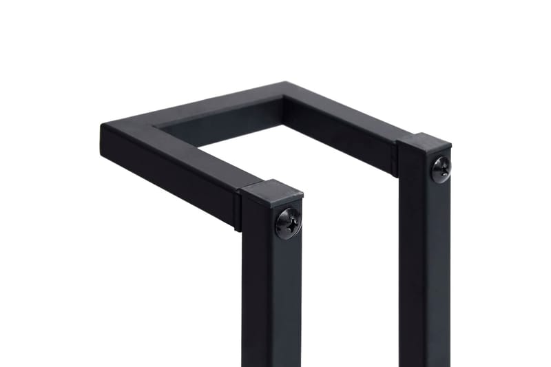 Håndklestativ svart 12,5x12,5x60 cm jern - Svart - Baderom - Baderomstilbehør - Håndklehenger
