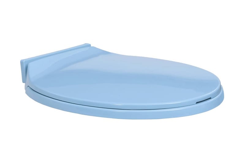 Toalettsete myktlukkende blå oval - Blå - Baderom - Baderomstilbehør - Toalettseter