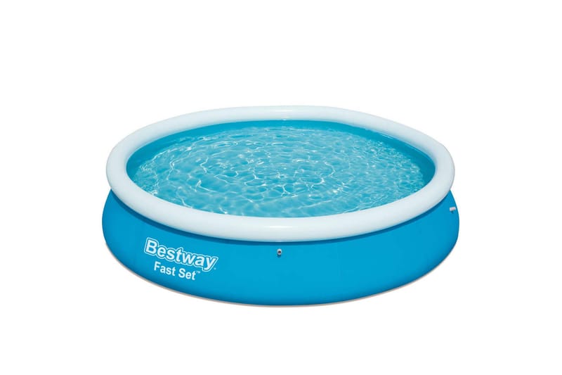 Bestway Oppblåsbart svømmebasseng Fast Set rundt 366x76 cm - Blå - Sport & fritid - Hjemmetrening - Treningsapparater