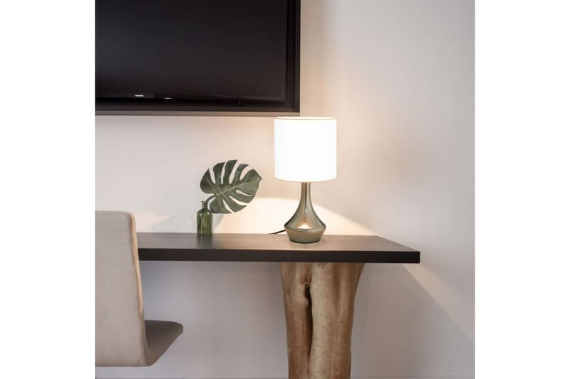 Bordlamper 2 stk berøringsknapp hvit E14 - Belysning - Innendørsbelysning & Lamper - Nattlampe - Nattlampe bord