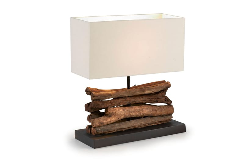 Iahas Bordlampe 35/15 cm - Natur/Hvit - Belysning - Innendørsbelysning & Lamper - Nattlamper - Nattlampe bord