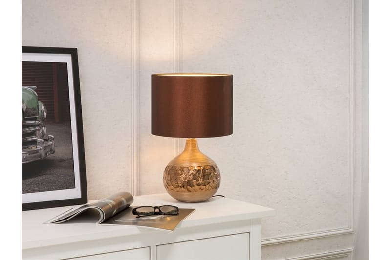 Yakima Bordlampe 28 cm - Brun - Belysning - Innendørsbelysning & Lamper - Bordlampe
