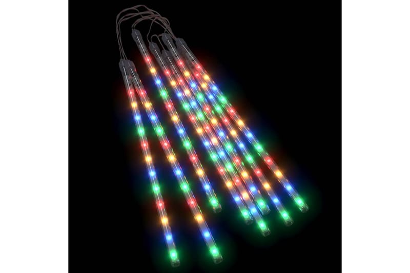 8stk Meteorlys 30 cm 192 LED innendørs og utendørs - Flerfarget - Hus & oppussing - Bygg - Trapper - Trappebelysning