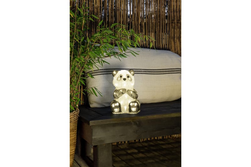 Pandabjørn akryl 27cm 40 Led Transparent - Konstsmide - Belysning - Innendørsbelysning & Lamper - Dekorasjonsbelysning