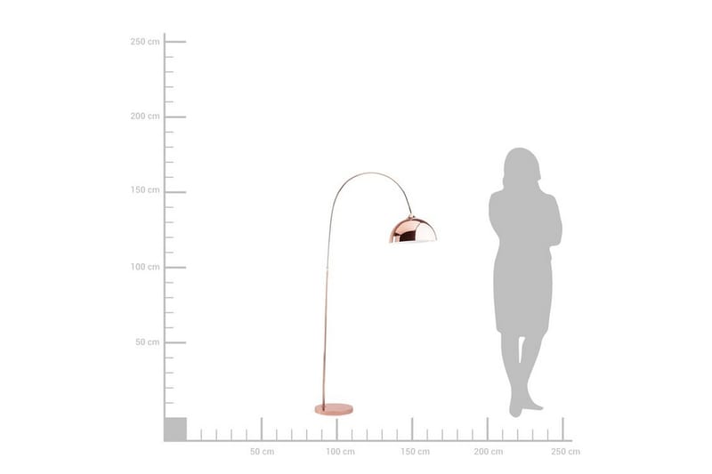 Candella Gulvlampe 160 cm - Kobber - Belysning - Innendørsbelysning & Lamper - Gulvlampe