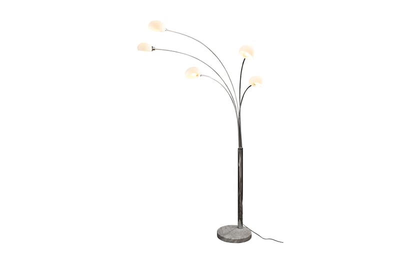 Dorking Gulvlampe - Sølv/Hvit - Belysning - Innendørsbelysning & Lamper - Gulvlampe - Femarmet gulvlampe