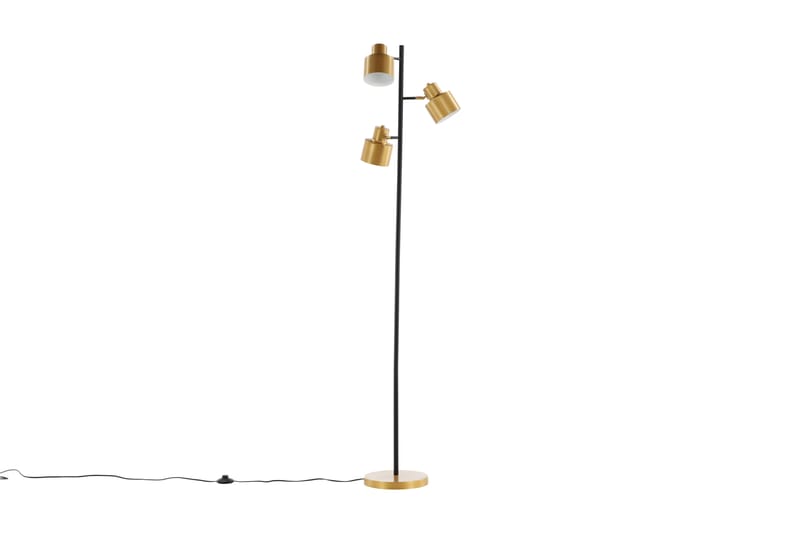 Nyager Gulvlampe 3 Pærer 31 cm - Svart/Messing - Belysning - Innendørsbelysning & Lamper - Gulvlampe