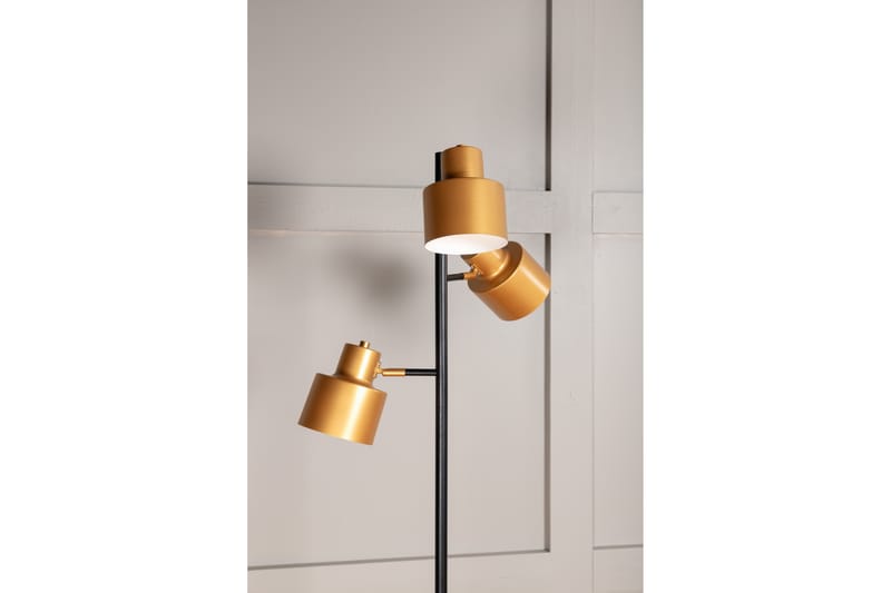 Nyager Gulvlampe 3 Pærer 31 cm - Svart/Messing - Belysning - Innendørsbelysning & Lamper - Gulvlampe