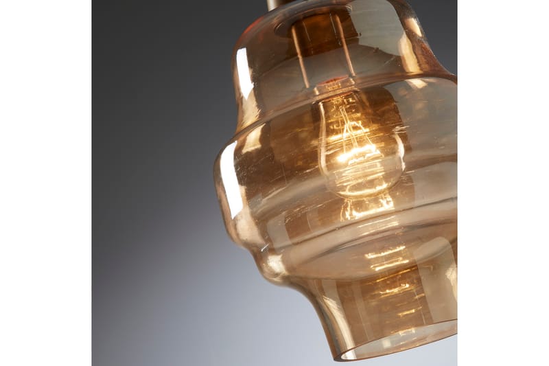 Clemen Taklampe Glass 23/23 cm - Oransje - Belysning - Innendørsbelysning & Lamper - Taklampe - Pendellamper & Hengelamper