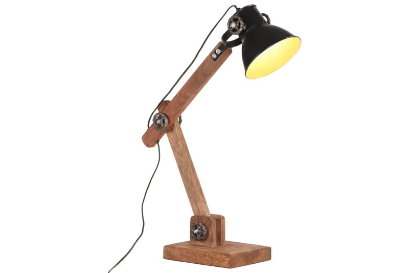 Industriell bordlampe matt svart rund 58x18x90 cm E27 - Svart - Belysning - Innendørsbelysning & Lamper - Taklampe - Pendellamper & Hengelamper