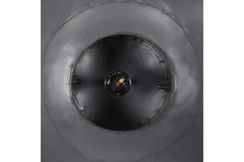 Industriell hengelampe 25 W grå rund mangotre 42 cm E27 - Grå - Belysning - Innendørsbelysning & Lamper - Taklampe - Pendellamper & Hengelamper
