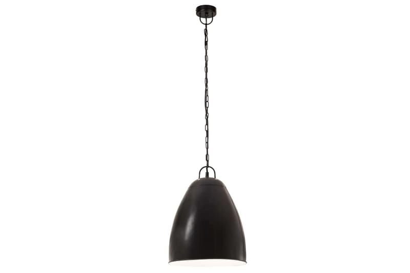 Industriell hengelampe 25 W matt svart rund 32 cm E27 - Svart - Belysning - Innendørsbelysning & Lamper - Taklampe - Pendellamper & Hengelamper