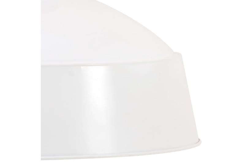 Industriell hengelampe 42 cm hvit E27 - Hvit - Belysning - Innendørsbelysning & Lamper - Taklampe - Pendellamper & Hengelamper
