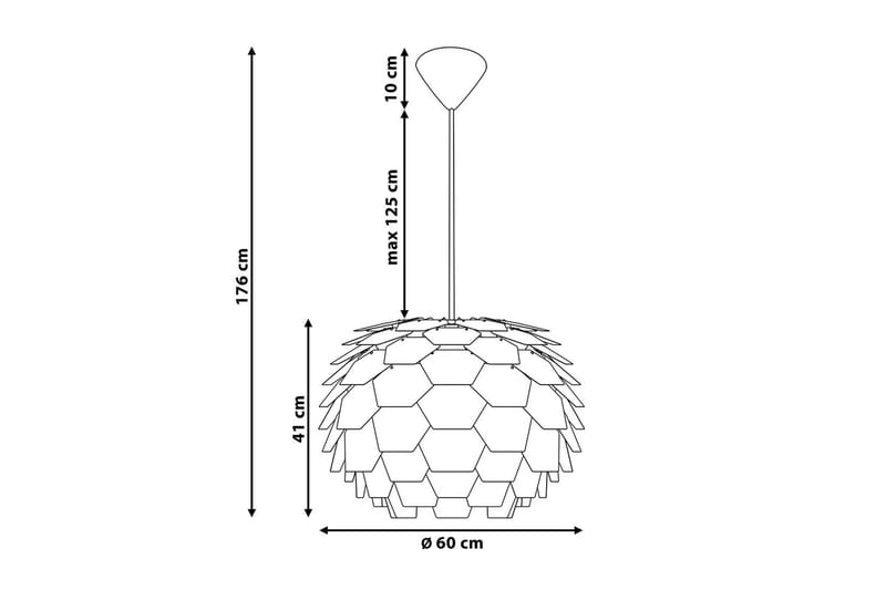 Segre Taklampe 60 cm - Gull - Belysning - Innendørsbelysning & Lamper - Taklampe - Pendellamper & Hengelamper