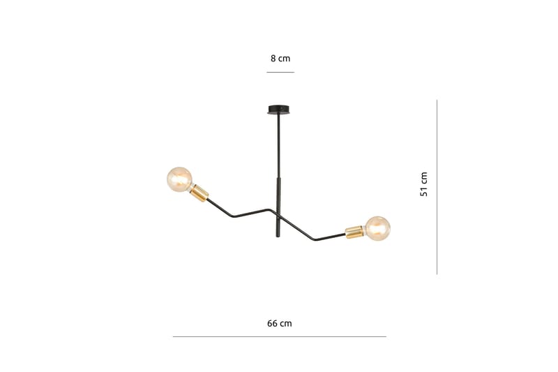 Bolt 2 plafond Svart - Scandinavian Choice - Belysning - Innendørsbelysning & Lamper - Taklampe - Plafondlampe