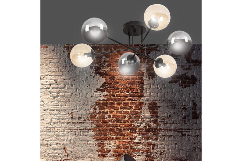 Brendi 6B Mix 3 plafond Svart - Scandinavian Choice - Belysning - Innendørsbelysning & Lamper - Taklampe - Plafondlampe