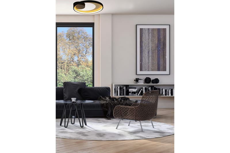 Carat Plafond Gull / Svart - Aneta - Belysning - Innendørsbelysning & Lamper - Taklampe - Plafondlampe