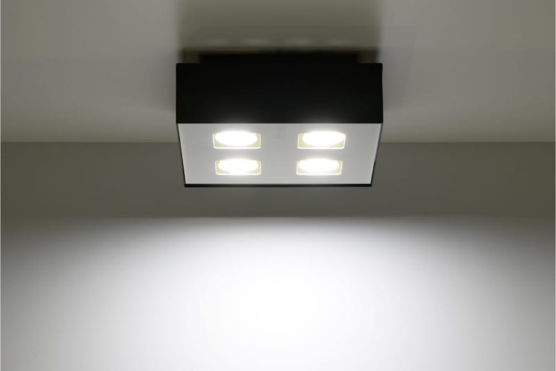 Mono Spotlight 4 Pærer Svart/Hvit - Sollux Lighting - Belysning - Innendørsbelysning & Lamper - Taklampe - Plafondlampe
