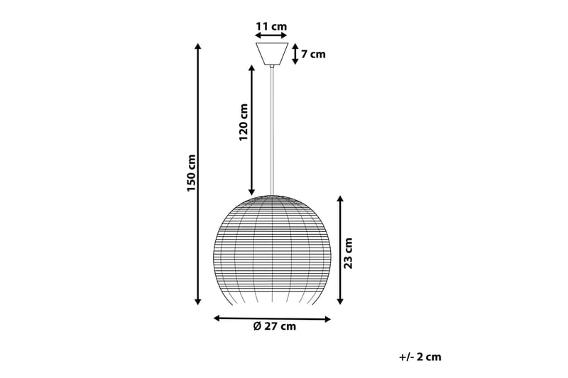 Drino Taklampe 24 cm - Brun - Belysning - Innendørsbelysning & Lamper - Taklampe