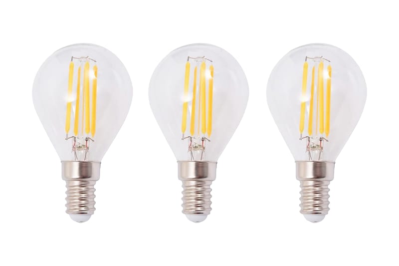 Taklampe med 3 LED-filamentpӕrer 12 W - Svart/Kobber - Belysning - Innendørsbelysning & Lamper - Taklampe