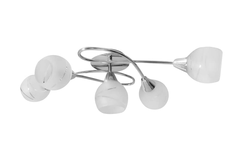 Taklampe med Glass Skjerm til 5 E14 Lyspӕr - Belysning - Innendørsbelysning & Lamper - Plafondlampe