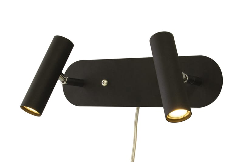Artic Vegglampe Dobbel Svart / Krom - Scan Lamps - Belysning - Innendørsbelysning & Lamper - Nattlampe