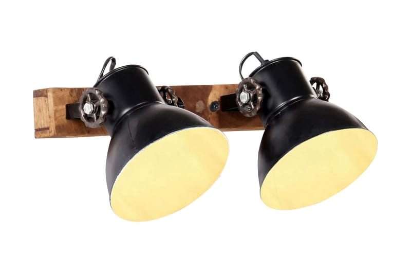 Industriell vegglampe matt svart 45x25 cm E27 - Svart - Belysning - Innendørsbelysning & Lamper - Vegglampe
