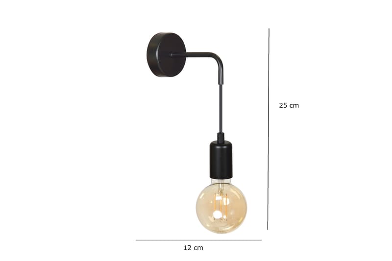 Multipo K1 Vegglampe Svart - Scandinavian Choice - Belysning - Innendørsbelysning & Lamper - Vegglampe
