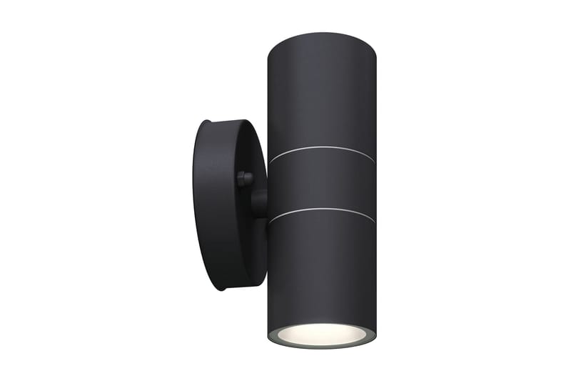 Utendørs LED Vegglamper 2 stk Rustfritt stål Oppover/Nedover - Svart - Belysning - Utendørsbelysning - Fasadebelysning