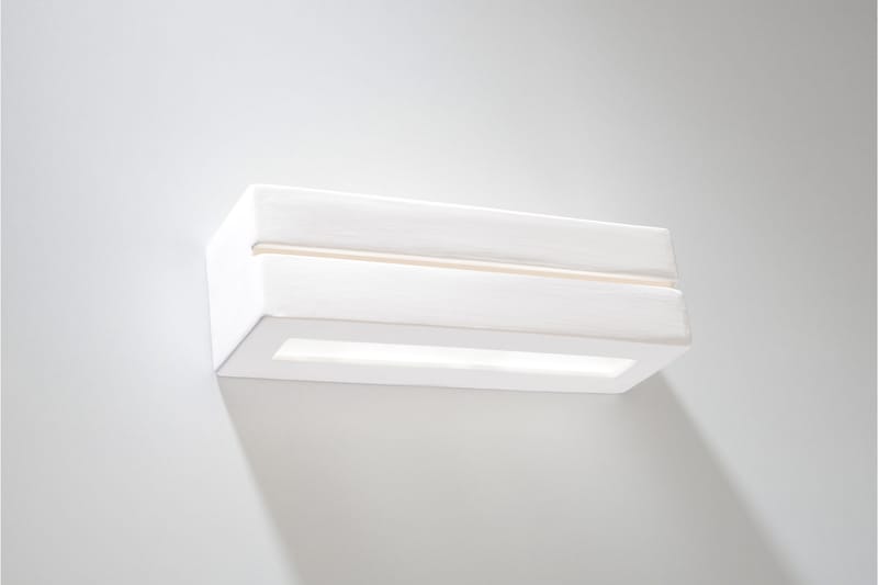 Vega Line Vegglampe Hvit - Sollux Lighting - Belysning - Innendørsbelysning & Lamper - Vegglampe