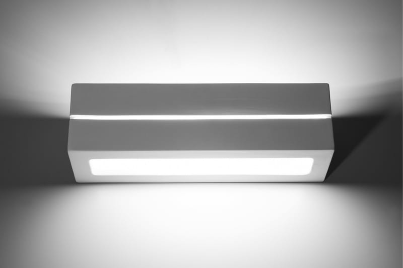 Vega Line Vegglampe Hvit - Sollux Lighting - Belysning - Innendørsbelysning & Lamper - Vegglampe