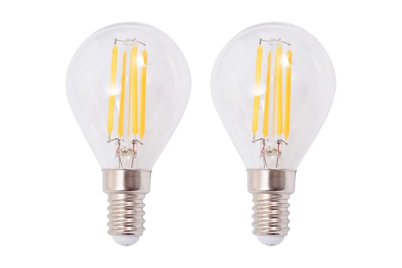 Vegglamper 2 stk med 2 LED-filamentpӕrer 8 W - Svart/Kobber - Belysning - Innendørsbelysning & Lamper - Vegglampe