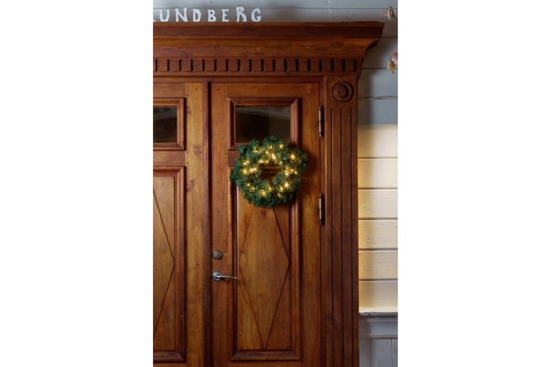Grankrans 40cm 40 amber LED Grønn - Konstsmide - Belysning - Julebelysning - Øvrig julebelysning