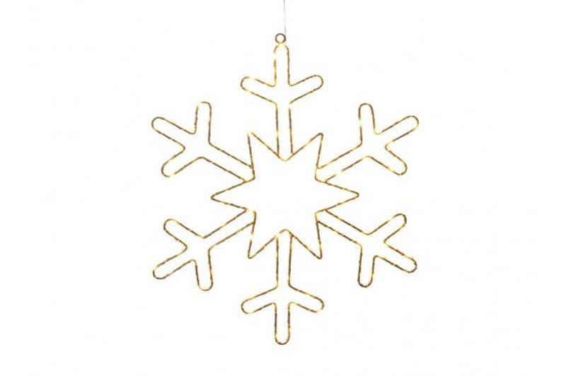 Metall Snøfnugg gull 100 LED - Konstsmide - Belysning - Julebelysning - Øvrig julebelysning