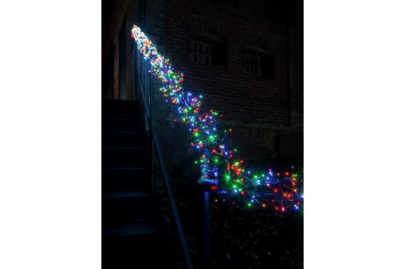 Slynge cluster farget LED Svart - Konstsmide - Belysning - Julebelysning - Øvrig julebelysning