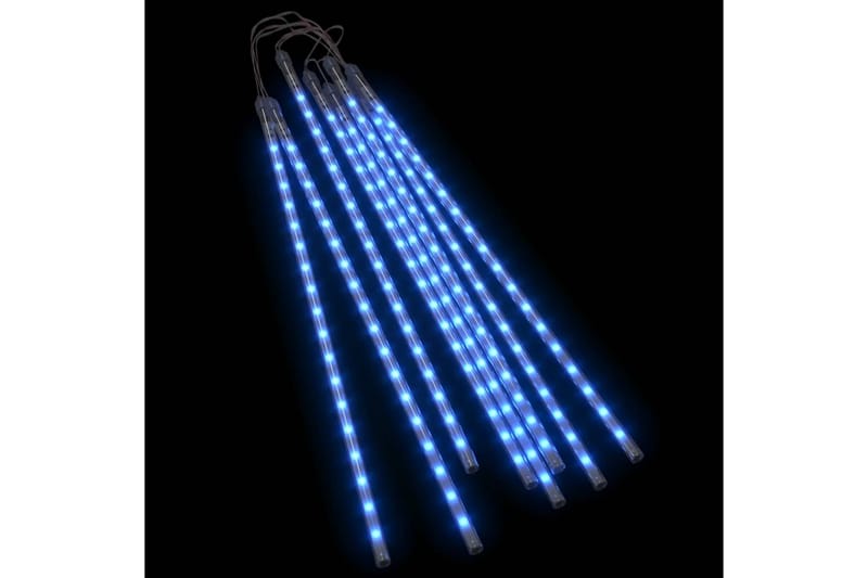 8stk Meteorlys 50 cm blå 288 LED innendørs og utendørs - Blå - Belysning - Julebelysning utendørs - Julebelysning utendørs