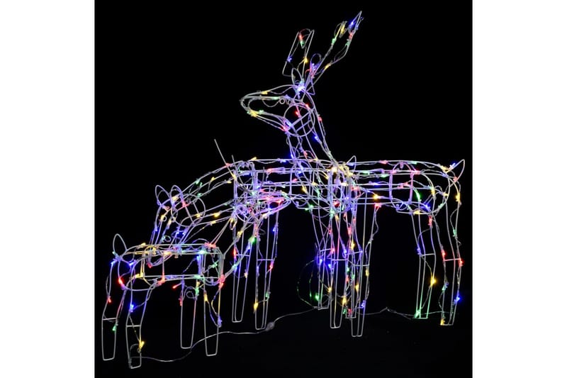 Julelysdekorasjon reinsdyr 3 deler 229 LEDs - Flerfarget - Belysning - Julebelysning - Julelys ute