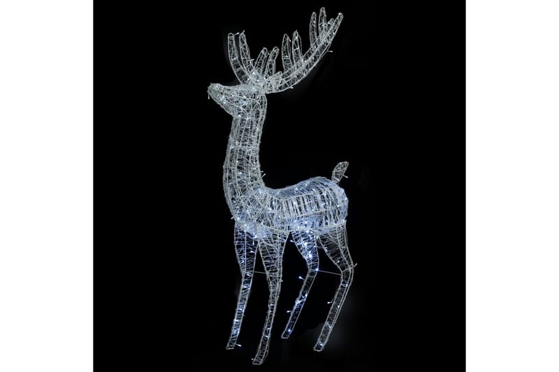 Julereinsdyr akryl 250 LED 180 cm kaldhvitt - Hvit - Belysning - Julebelysning - Julelys ute