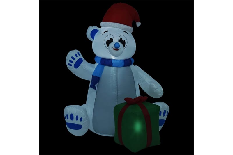 Oppblåsbar juleisbjørn LED innendørs og utendørs 1,8 m - Flerfarget - Belysning - Julebelysning - Julelys ute