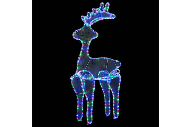 Reinsdyr julepynt med netting 306 LED 60x24x89 cm - Flerfarget - Belysning - Julebelysning - Julelys ute