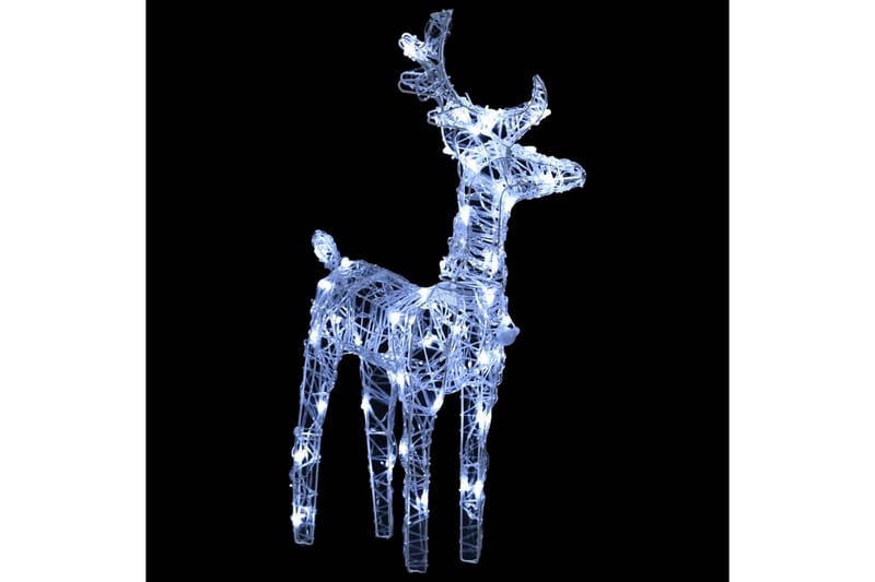 Reinsdyr og slede julepynt 400 lysdioder akryl - Belysning - Julebelysning - Julelys ute