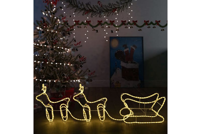 Reinsdyr & slede julepynt utendørs 576 lysdioder - Belysning - Julebelysning - Julelys ute