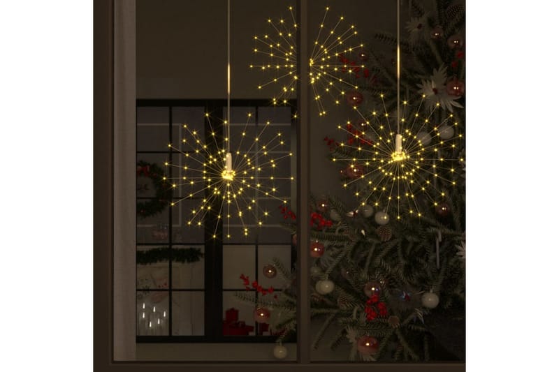 Utendørs julelys fyrverkeri varmhvit 50 cm 140 lysdioder - Belysning - Julebelysning utendørs - Julebelysning utendørs