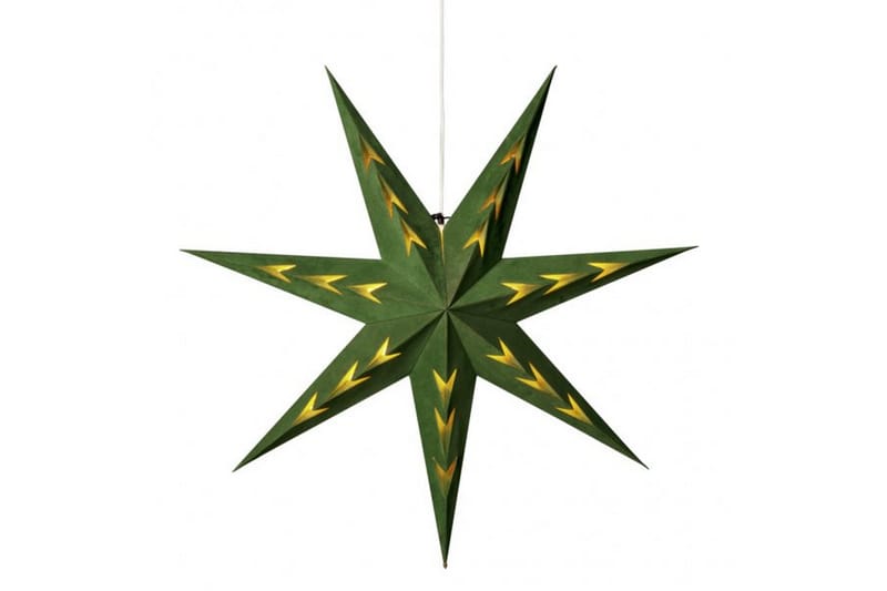 Papirstjerne Fløyel 78 cm Grønn - Konstsmide - Belysning - Julebelysning - Julelys