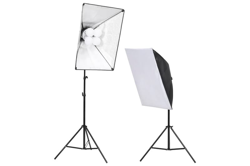 Studiobelysningssett med softbokser - Belysning - Lyspærer & lyskilder - Arbeidsbelysning - Fotobelysning & studiobelysning